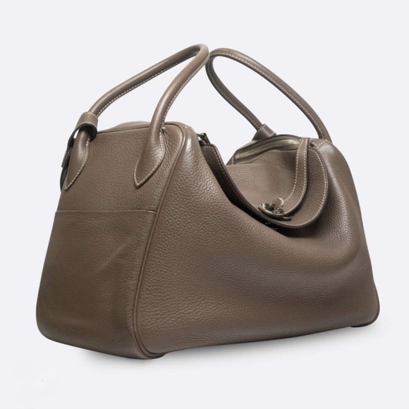 Hermes Handbags - Hermes Lindy Etoupe 34
